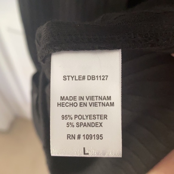 NWT Papaya Decorative Button Down Black Dress - Picture 5 of 5